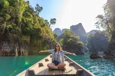 une femme en voyage